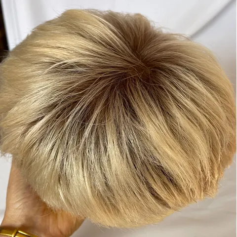 Мужской парик из бразильских волос Eseewigs, 3 дюйма, цвет омбре 613