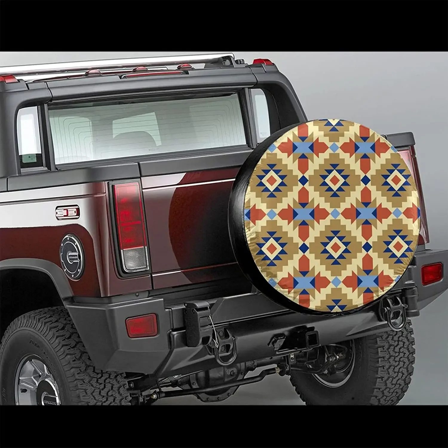 Fall Decor Mexico Aztec Tribal Spare Tire Covers Cute Car Accessories for Women Rv Tire Covers for Trailers  SUV Truck and M