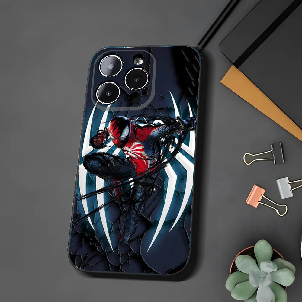 V-Venom Vs S-Spider-Man Phone Case For Iphone 15 11 13 14 Pro Max 7 8 Plus X Xr Xs Max Se2020 12mini Cover Case