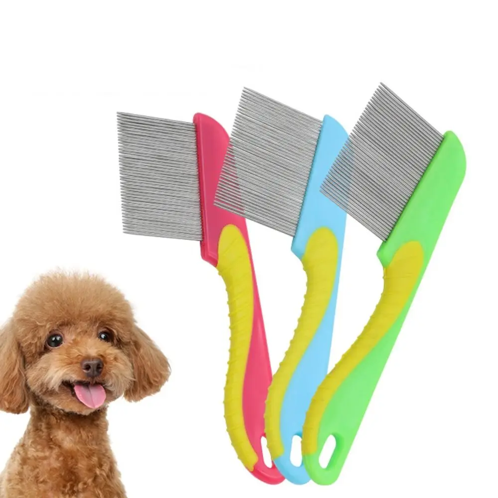 Durable Self Cleaning Dog Grooming Comb Cute Portable Hair Remover Brush Multicolour Pet Cleaning Grooming Tool Pet