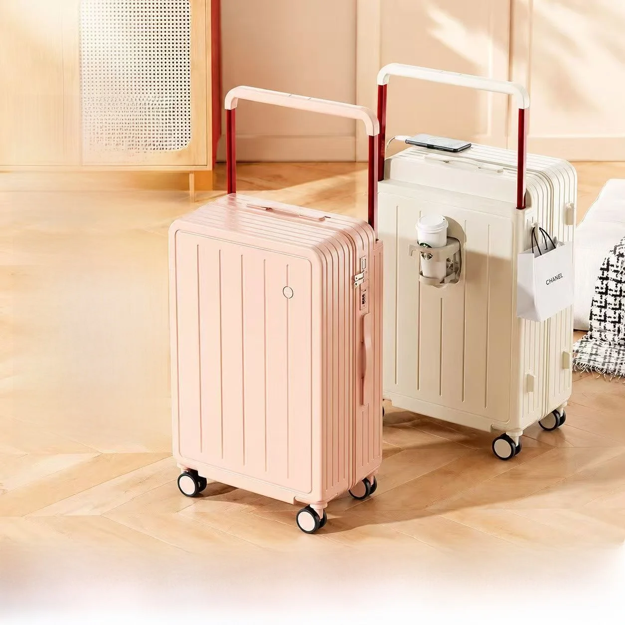 large-capacity-multi-function-luggage-carry-on-suitcase-password-travel-bag-fashionable-polyester-casual-universal-bag