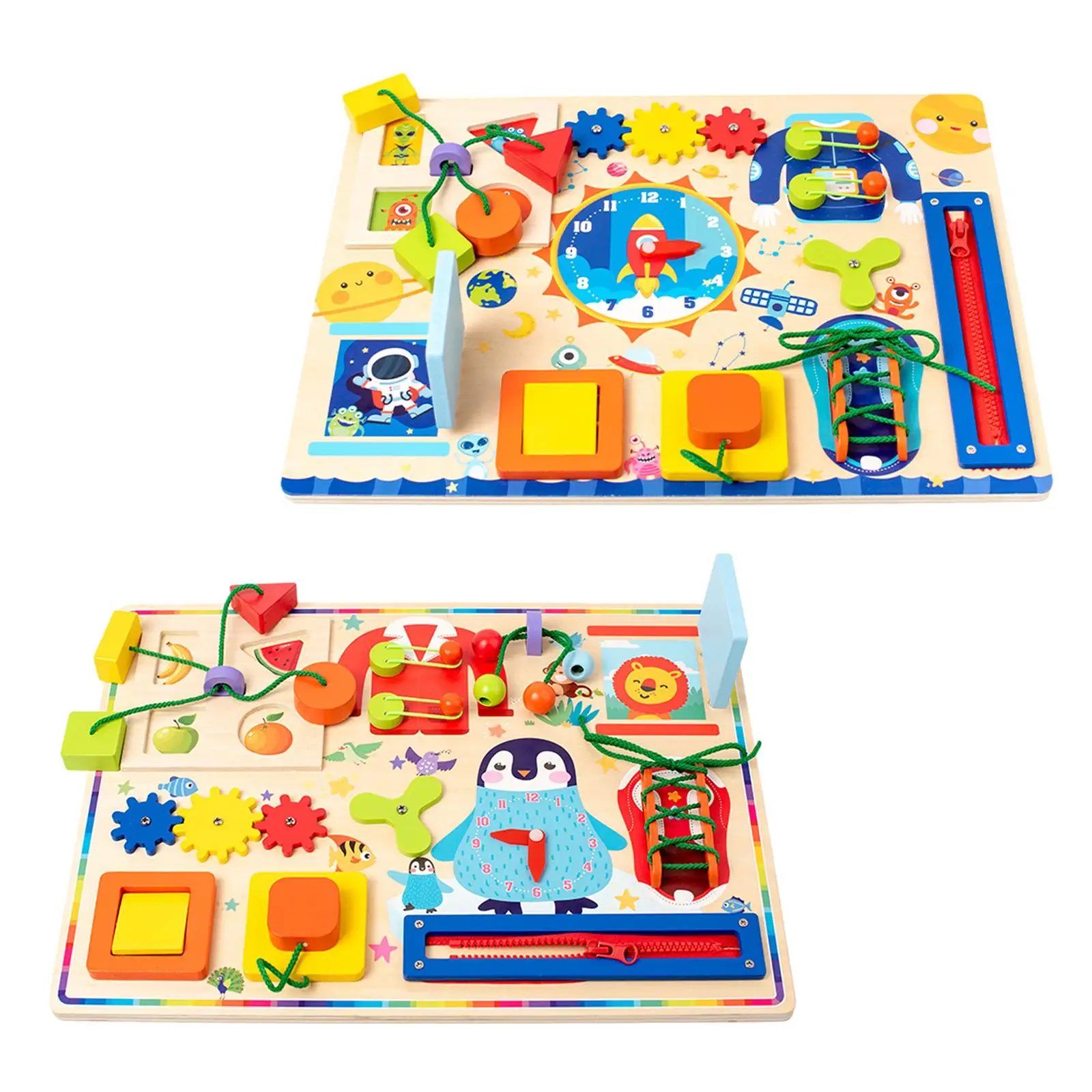 Busy Board Travel Toy Preschool Learning Activities, Educational Sensory Board Baby Toy for Kids Boys Chidren Girls Gifts