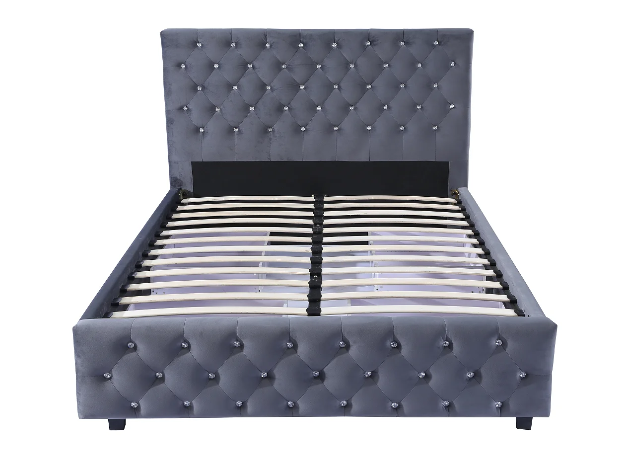 Letto imbottito moderno e semplice di nuovo stile con contenitore