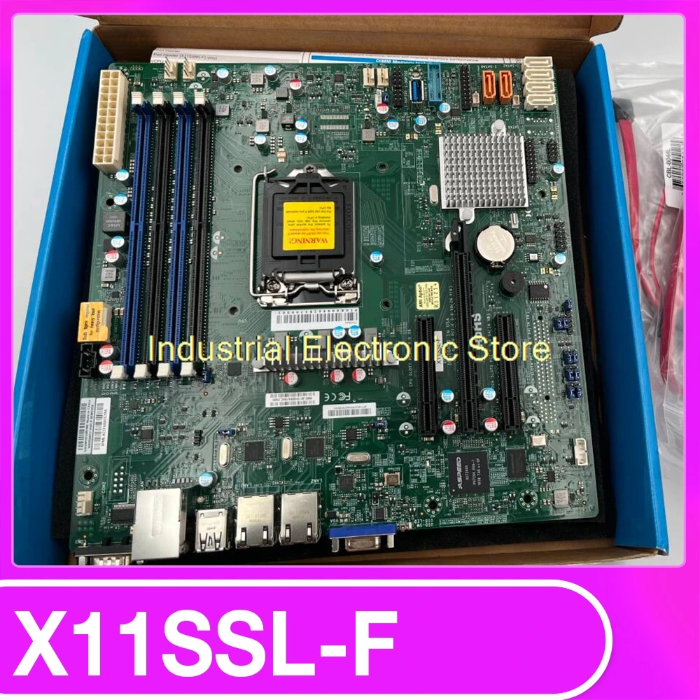 Original For Supermicro LGA 1151 single channel server motherboard C232 E3-v5/6 dual network port X11SSL-F