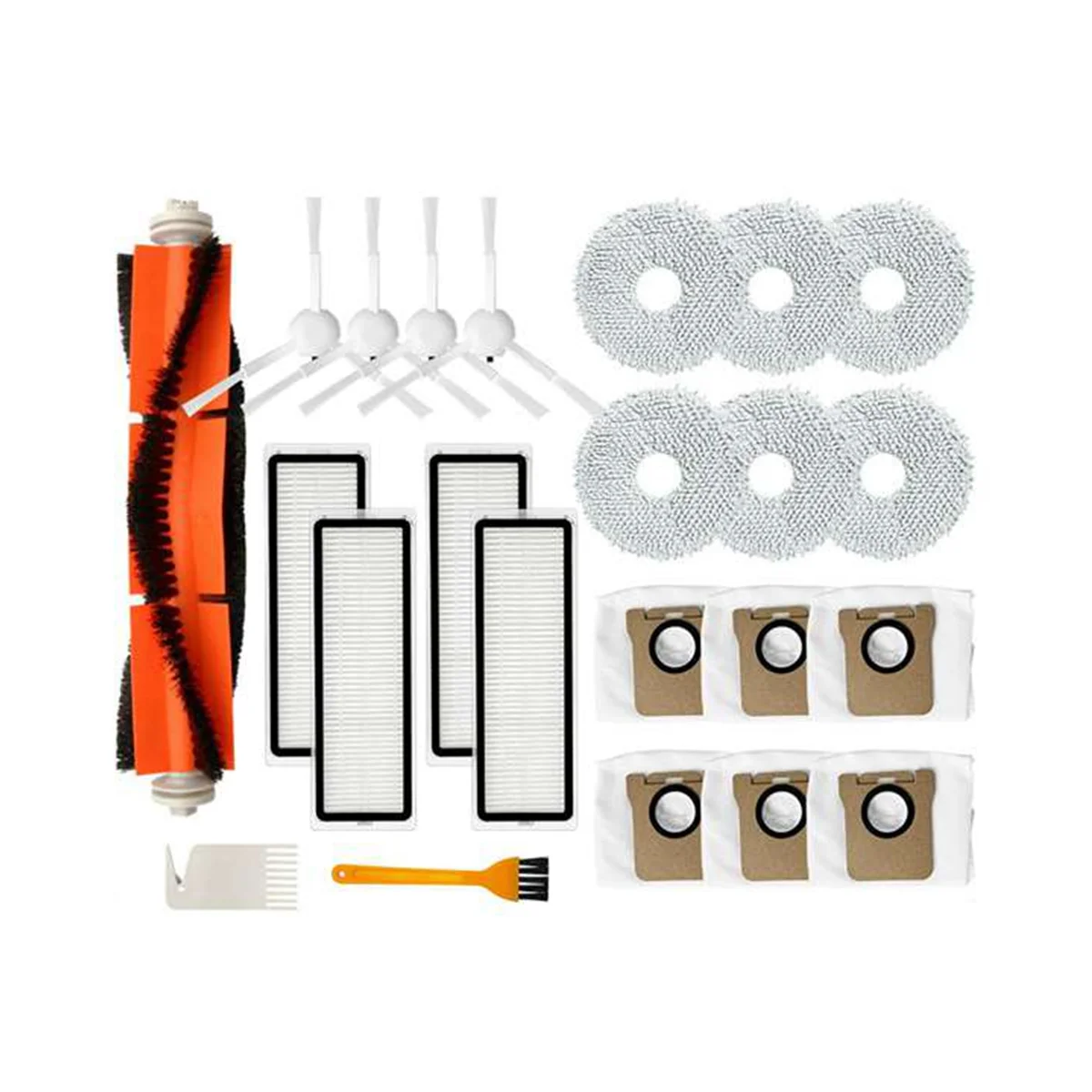 

For Xiaomi Mijia OMNI Infinite Robot Vacuum-Mop 1S B116 Main Side Brush Hepa Filter Mop Cloth Dust Bag Spare Parts