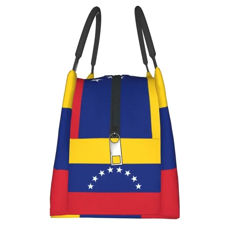 Custom Flag Of Venezuela Lunch Bags Women Cooler scatole per il pranzo isolate termicamente per il lavoro Pinic o Travel Fruit Fresh Storage Bag