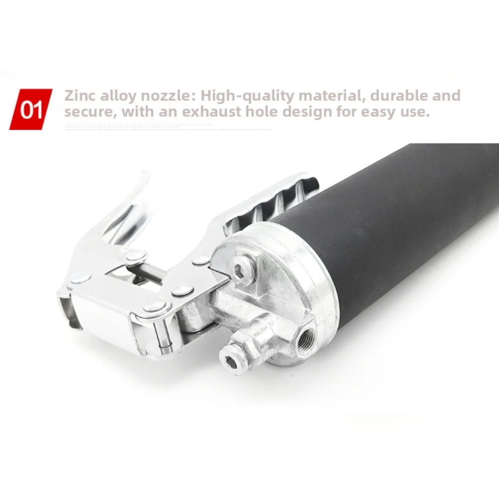 

Инструмент для смазки высокого давления 400CC с удобной ручкой, триггер из цинкового сплава для плавной работы в промышленном применении