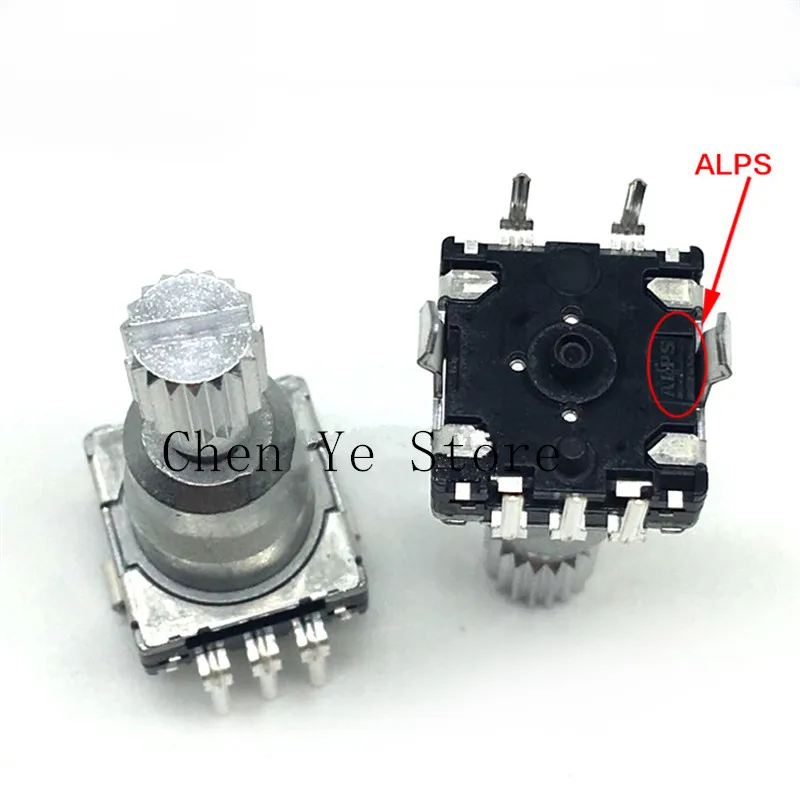 10 pces alps long-life encoder switch ec11k1525604 áudio do carro de 30 bits com interruptor