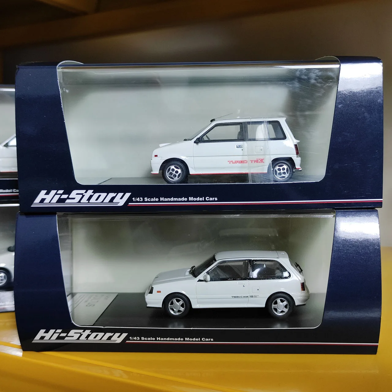 

Hi-Story масштаб 1:43 CULTUS 1300 GT-i 1987/MIRA Turbo TR-XX 1985, модель автомобиля из смолы, Коллекционная игрушка, подарок, сувенир, украшение для дисплея