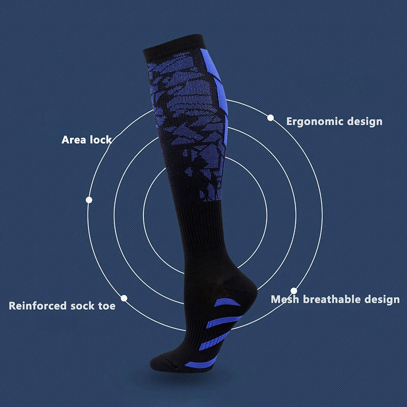 New Compression Socks Graduated Crossfit Training Running Recovery Cycling Travel Socks Outdoor Men Women Running Sports Socks