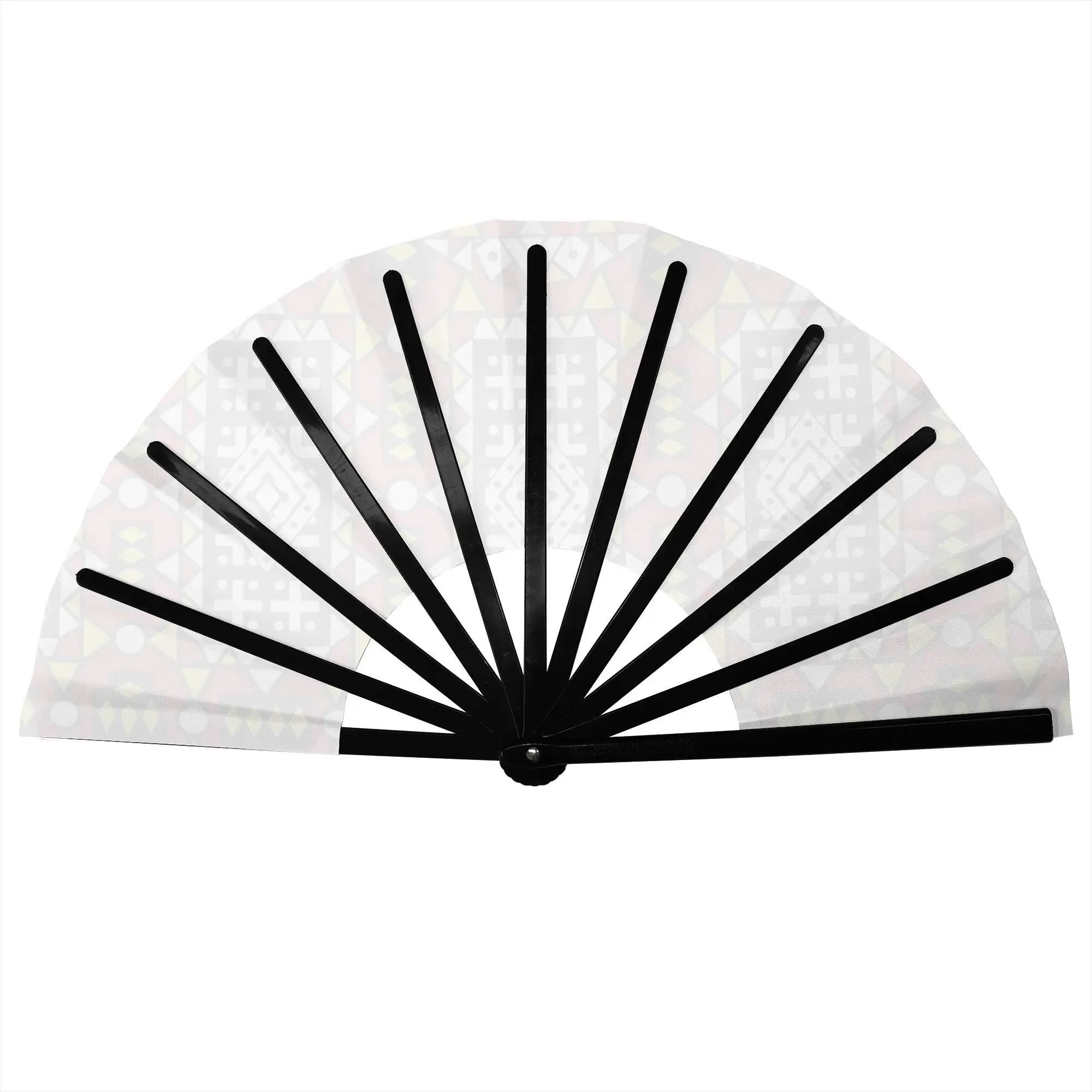 Kizomba Samakaka Ankara  Hand Fan Promotional Gift Event Souvenir African Wax Durable Folding Fans Creative Bulk Pack Fan
