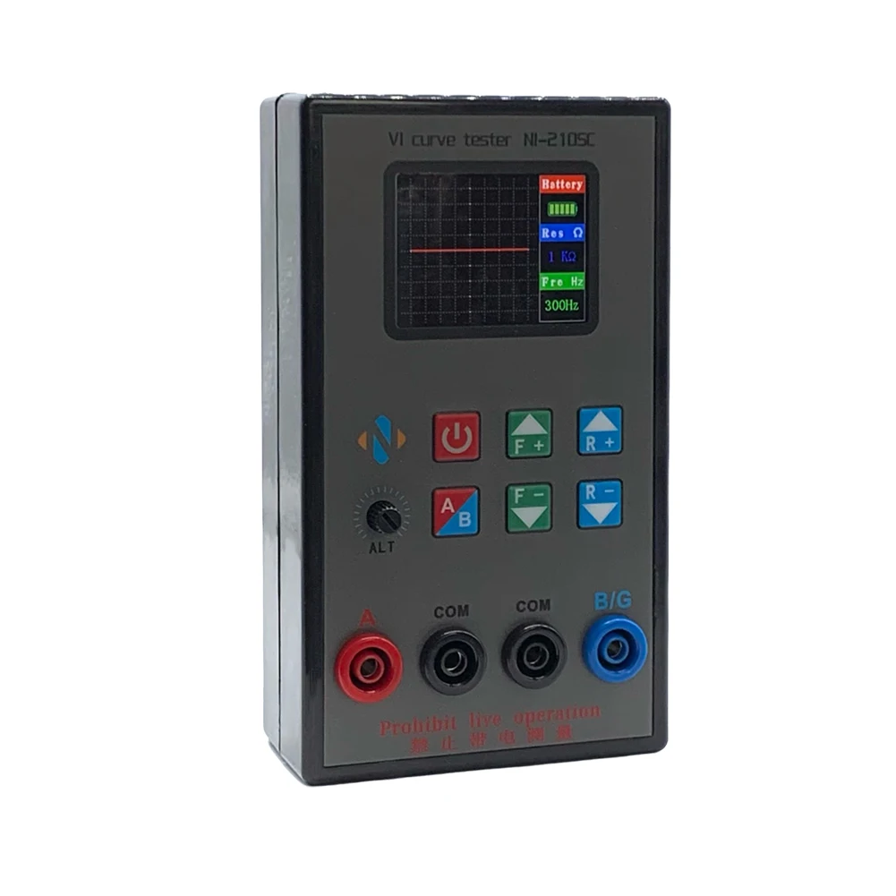 Dual Channel VI Curve Tester 18 Gear Frequency Adjustable Circuit Board VI Curve Tester with 2.0inch Screen ASA Tester 3000mAh