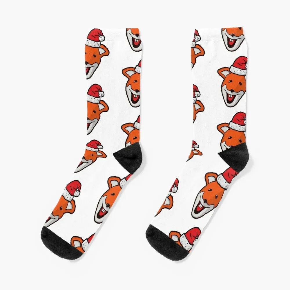 XMAS Basil Brush From The Basil Brush Show Socks heated Antiskid soccer Mens Socks Women's