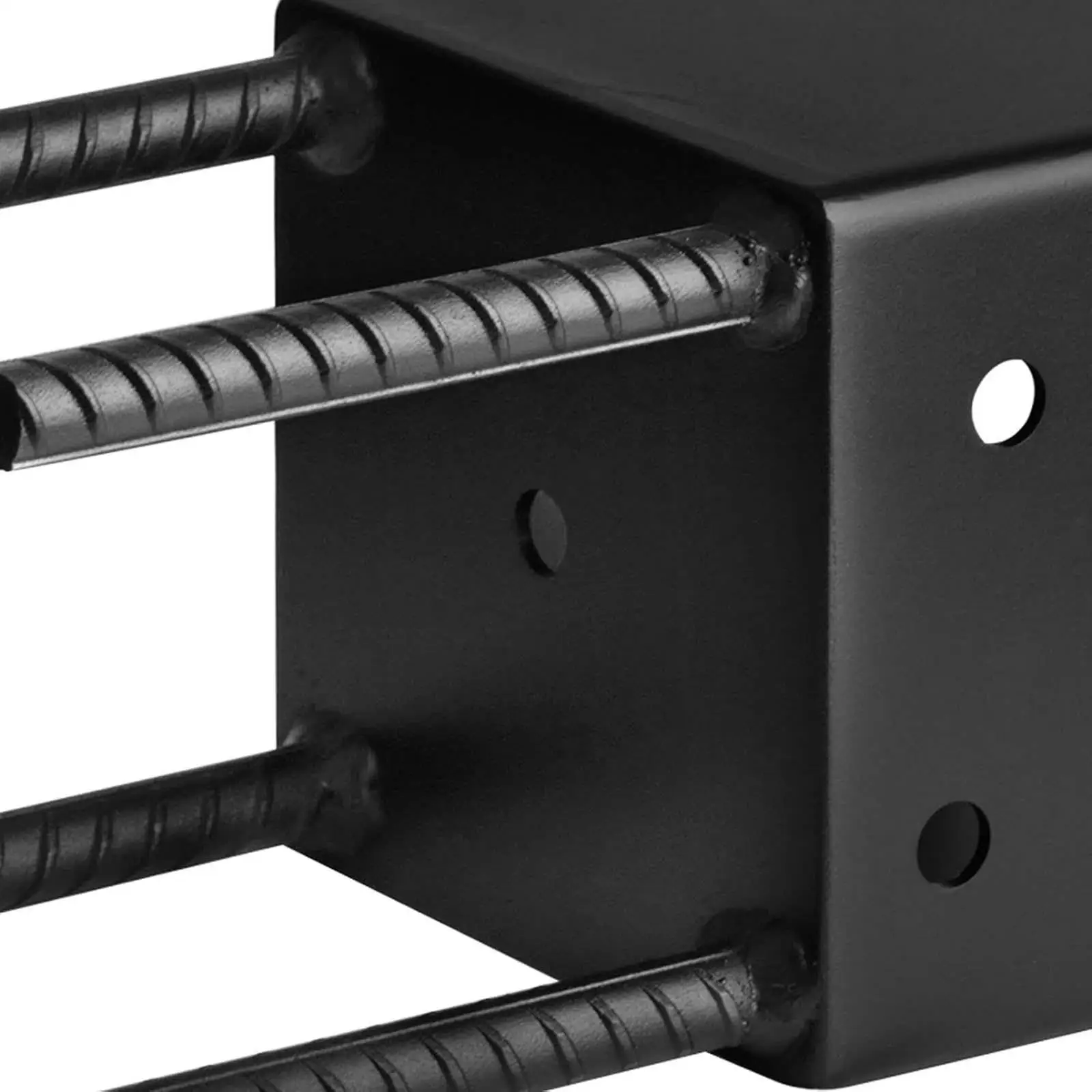 Heavy Duty Fence Post Anchor for 6x6 Nominal Lumber Metal Post Base Ground Bracket for Patio Fence and Porch for Railing Support
