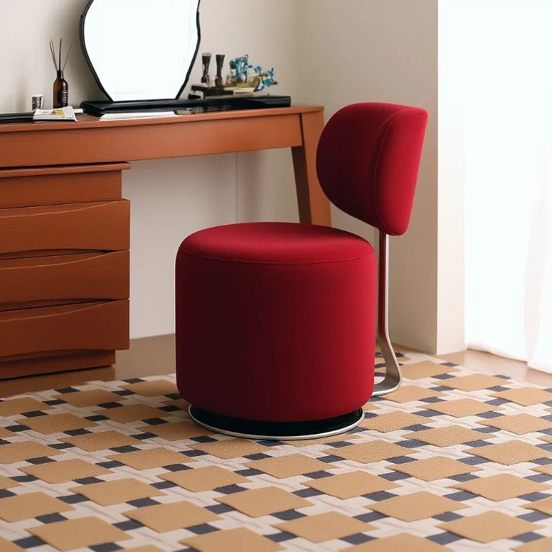 Italian simple rotating dressing chair Nordic designer creative makeup stool dining chair book table chair