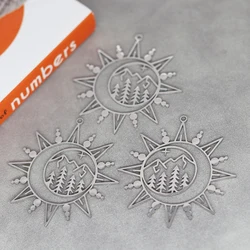 3pcs/Lot Stainless Steel Mountain Forest Accessories Findings For Fashion Jewelry Making DIY Handmade Craft Gift