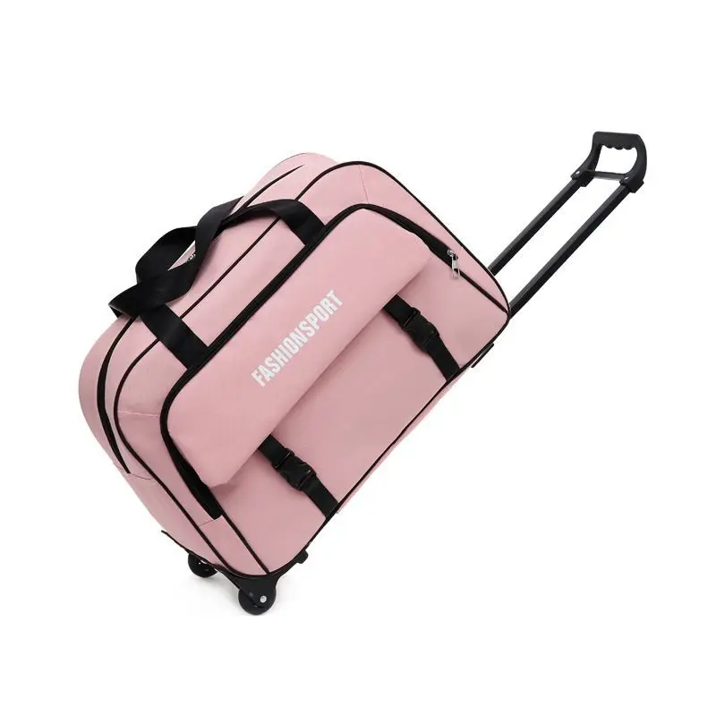 

ex ort Trip Travel Bag Handheld Lage with Pull Rod Large Capaci for Air Travel Fitn Outings And Busin Trips