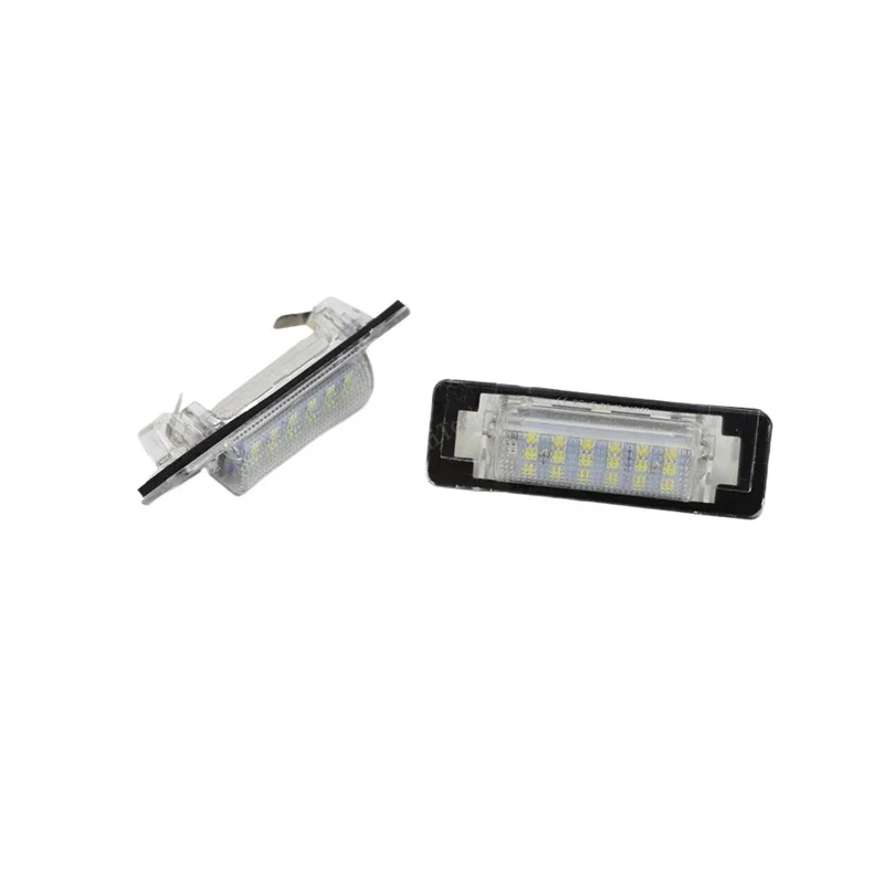 12V LED Number License Plate Light Lamps White CANBUS No Error License Plate Lights For Mercedes Benz E C Class W210 W202 4D AMG