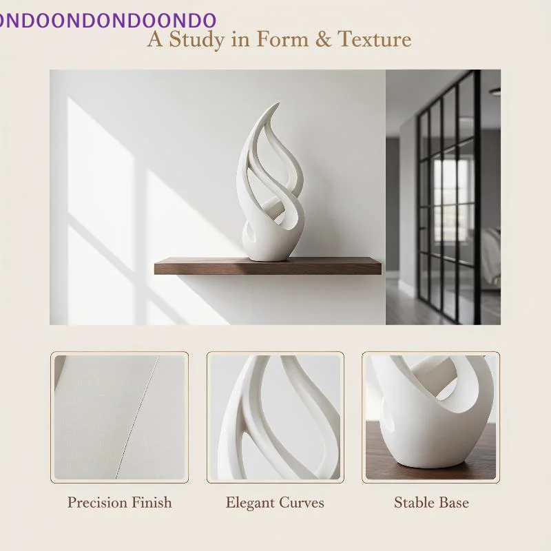 Light Luxury Printed Abstract Art Sculpture Creative Aesthetic Decor Item for Bedroom Shelf Office Desktop Decor