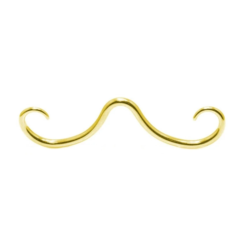 Septum Mustache Nose Rings Stainless Steel Nose Fashion Nose Rings Hoops Septum Piercing Jewelry for Men and Women