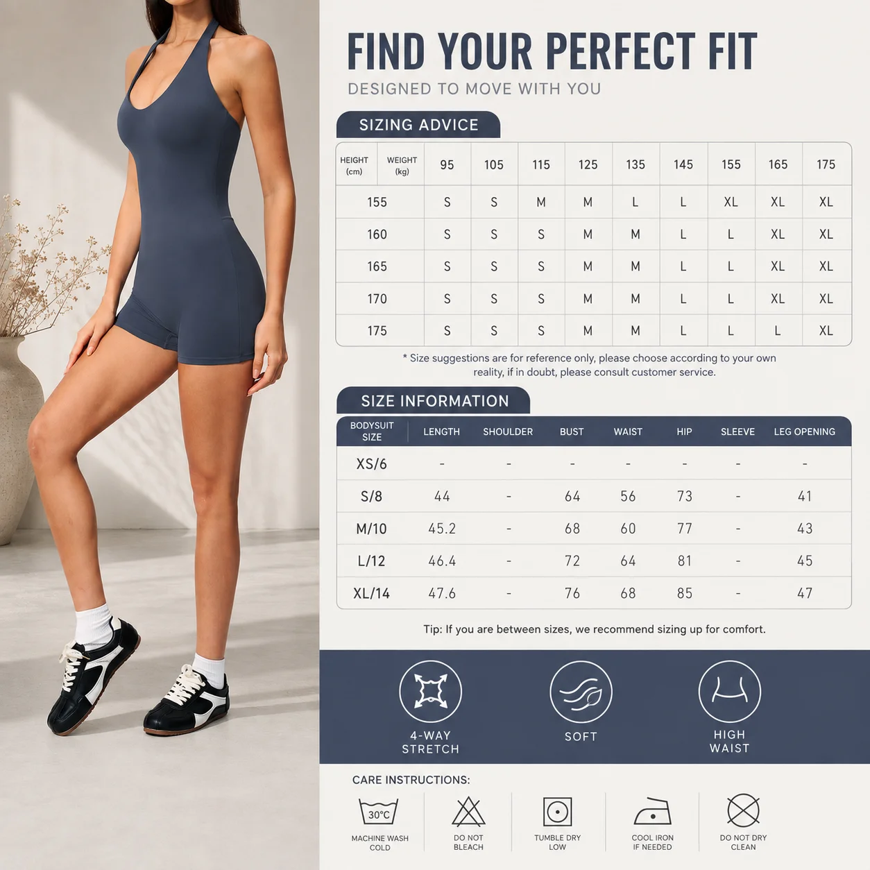Luxury Women's V-Neck Backless Halter One-Piece Bodysuit, Sculpting Figure-Enhancing Shorts Jumpsuit, Premium Yoga