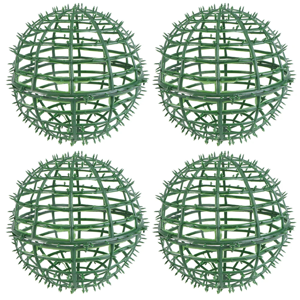 

4pcs Topiary Frames Flower Arrangement Grass Ball Shelf Decorative Wedding Props Party Accessories Artificial Plants Stylish