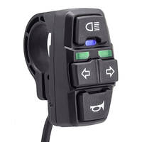 Motorcycle Switch Handle Turn Signal Light Horn On/Off Button Waterproof Electric Handlebar Controller Switch