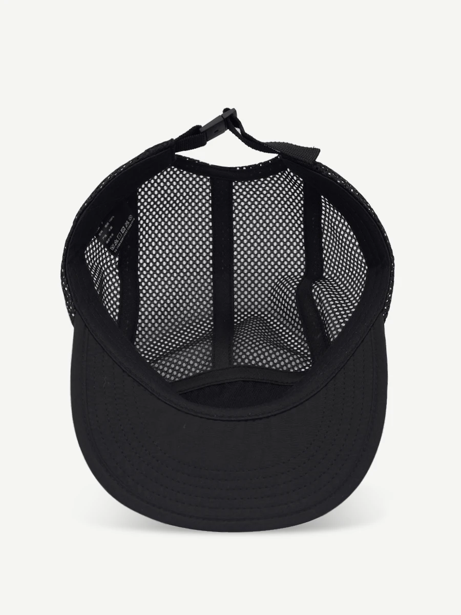 Flat Brim Hip Hop Baseball Cap Men\'s and Women\'s Same Summer Breathable Mesh Wide-Brimmed Sunhat Tooling Peaked Cap