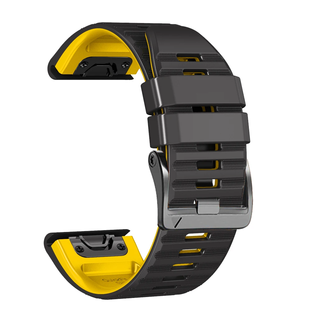 Ремешок силиконовый для наручных часов Garmin Epix Pro 47 51 мм Fenix 7X 7 Pro 6X 6 Pro 5 5XPlus 3HR 965 955 945