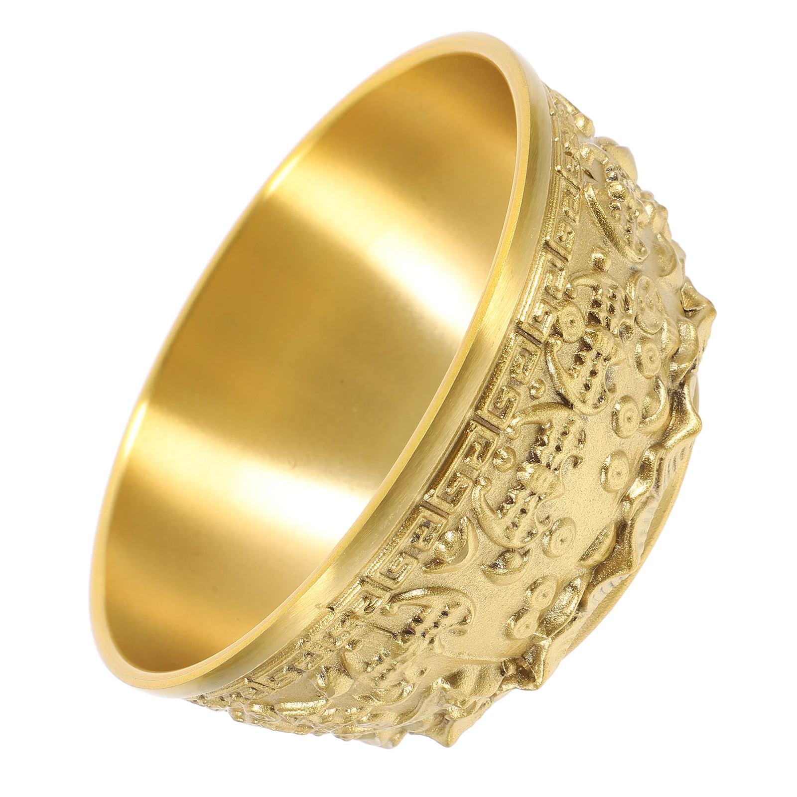 

Copper Treasure Bowl Chinese Prosperity Basin Wealth Decoration Home Office Desktop Storage Feng Shui Treasure Bowl Craft