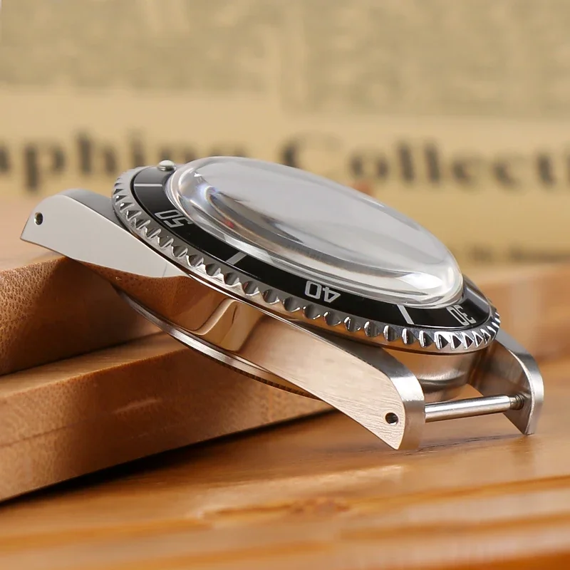 40MM NH35 Watch Accessories Vintage Case Dome Acrylic Glass For NH35 NH36 Movement Watch Case For Retro Submariner