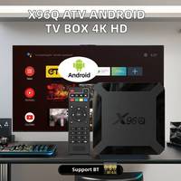 Factory Custom ATV X96Q Android TV Box Support Bluetooth Allwinner H313 Real 2GB+16GB 2.4G Wifi Smart Internet Set-top Box