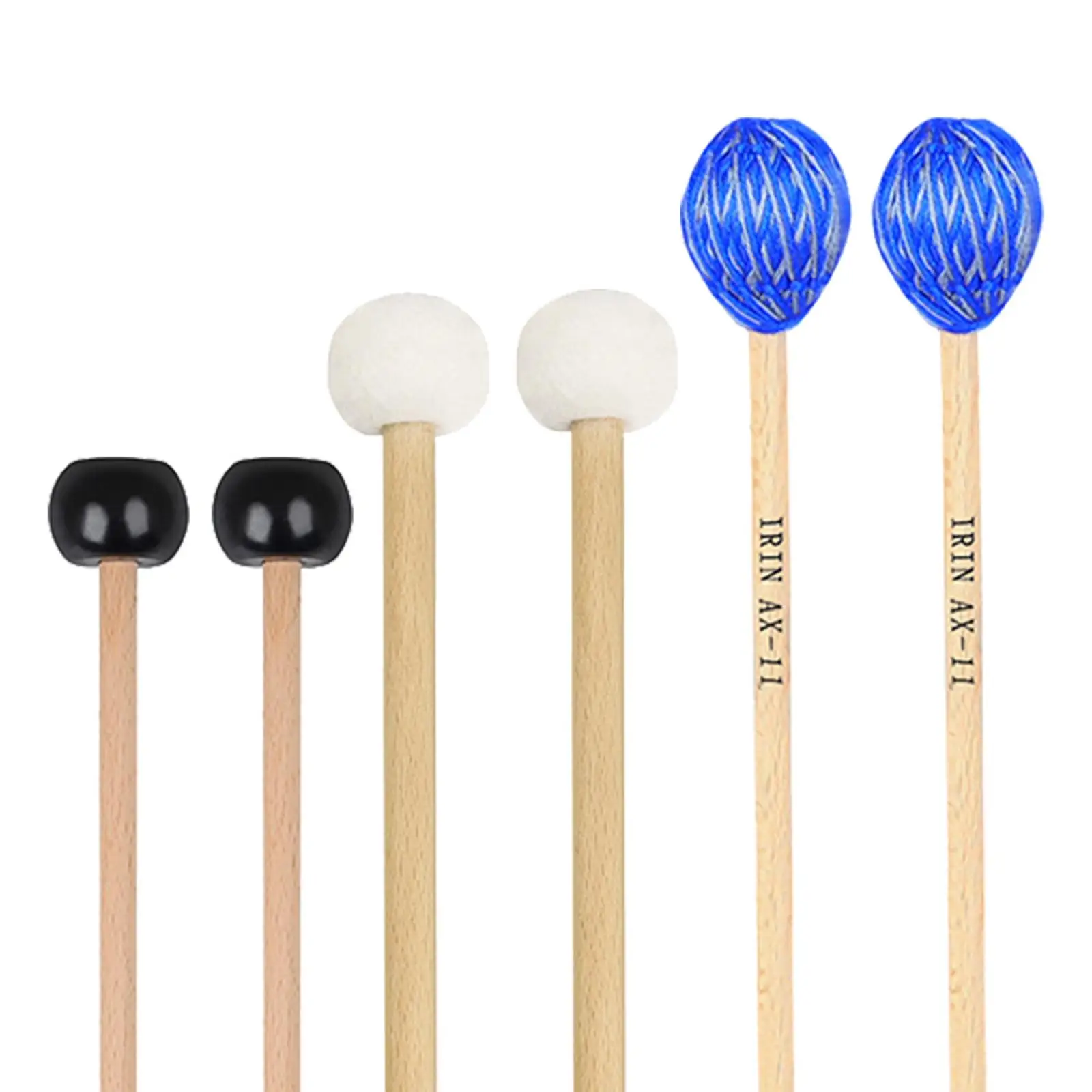 6 قطعة أفخاذ قرع أداة عزف موسيقى ملحق طبل مطارق للتأمل ممارسة المرحلة كاريلون إكسيليفون