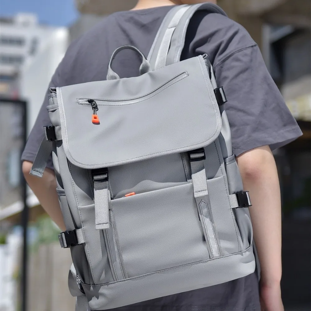 

Large Capacity Fashion Men Bag Portable Lightweight Men's School Bags Multi Layer Waterproof Travel Backpack Office Travel