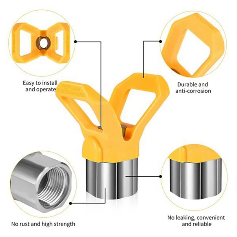 Набор безвоздушных насадок для краски, насадки для распыления безвоздушных распылителей, запчасти для распылителя
