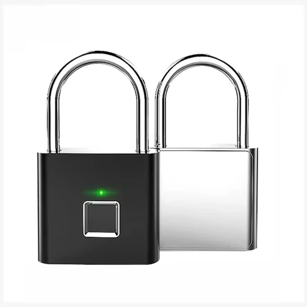 Alloy Padlock High Security Fingerprint Smart Door Lock Pad Lock Smart Locks