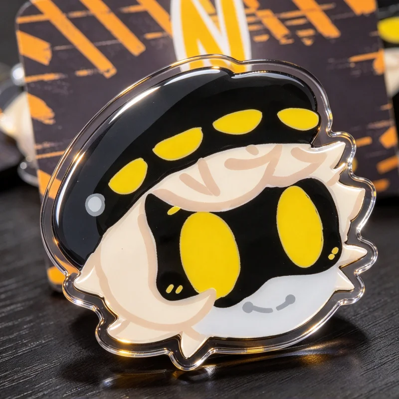 MurderDroNes N Acrylic Pin Cute Q Version Clay Style Badge Anime Brooch Lapel Pin Cartoon Figure BadgeAccessory Gift for Fans