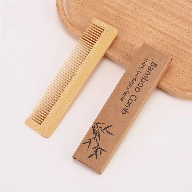 Wooden bamboo comb