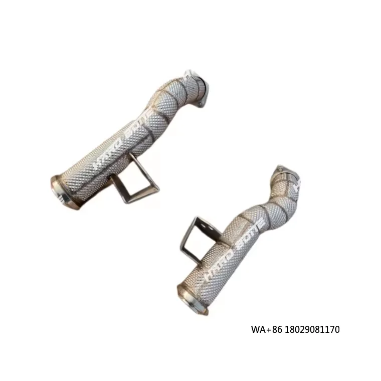 

Exhaust Pipe Downpipe for Ben* W205 W213 M276 C43 E43 E400 E450 C400 C450 Twin Tur Bo Downpipe With 200 Cell Sport Cat