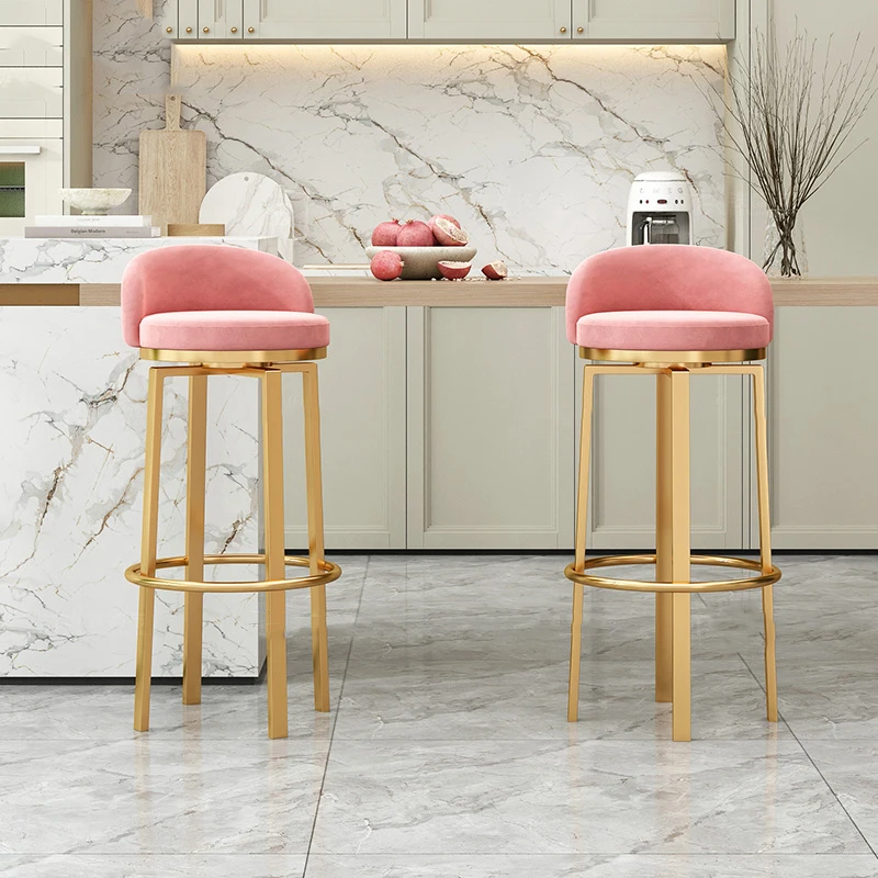 Waiting Industrial Bar Stool European Swivel Gold Kitchen Bar Chair Mainstays Free Shipping Taburetes Altos Cocina Furniture