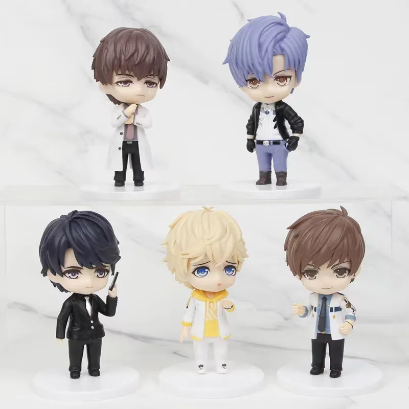 5pcs/set Anime Mr Love: Queen's Choice Mr Love: Dream Date Cute Figure Model Toys 10cm