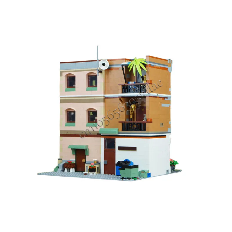 Hot 2703 PCS MOC Medieval Luxury Antique Store Modular Model Architecture Building Block Diy Education Assembly Kids Toys Gifts