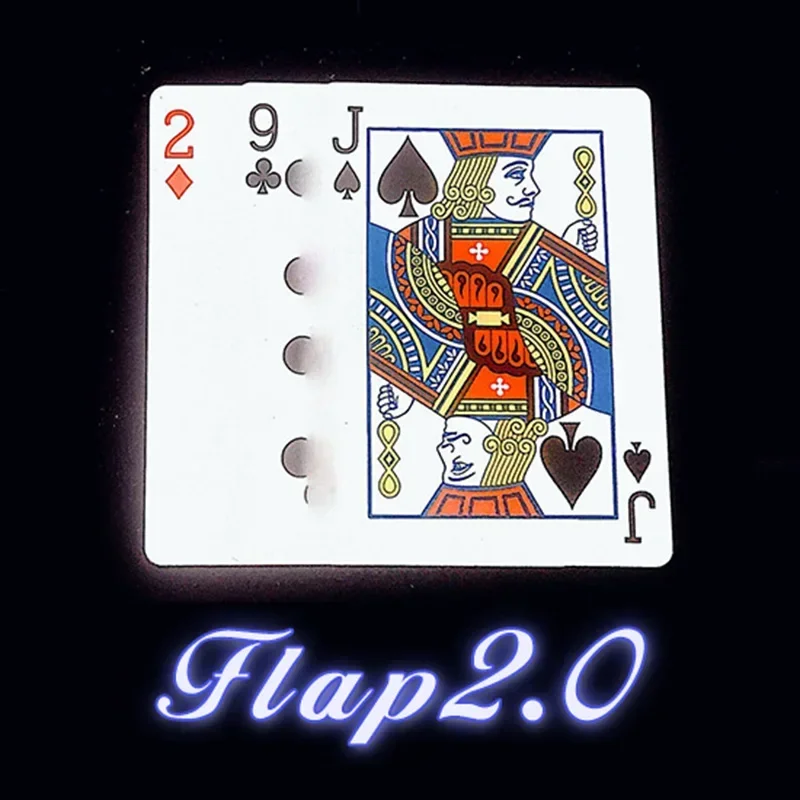 Flap 2.0 Close Up Magic Trick Card Magic Card Twice Change Magia Magie Magica Magicians Prop Accessory Illusion Gimmick Tutorial