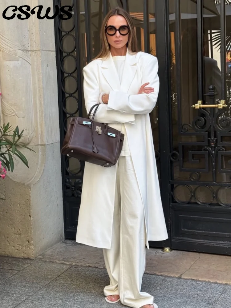 

Элегантное длинное пальто с талией, женское свободное однотонное пальто с v-образным вырезом и длинными рукавами на пуговицах, женское пальто 2021, осенняя модная женская куртка