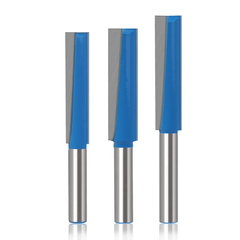 1PC 12mm 12.7mm Shank Lengthened Cleaning Bottom Keyhole Router Bit Diameter 16,18,20mm Engraving Machine Woodworking