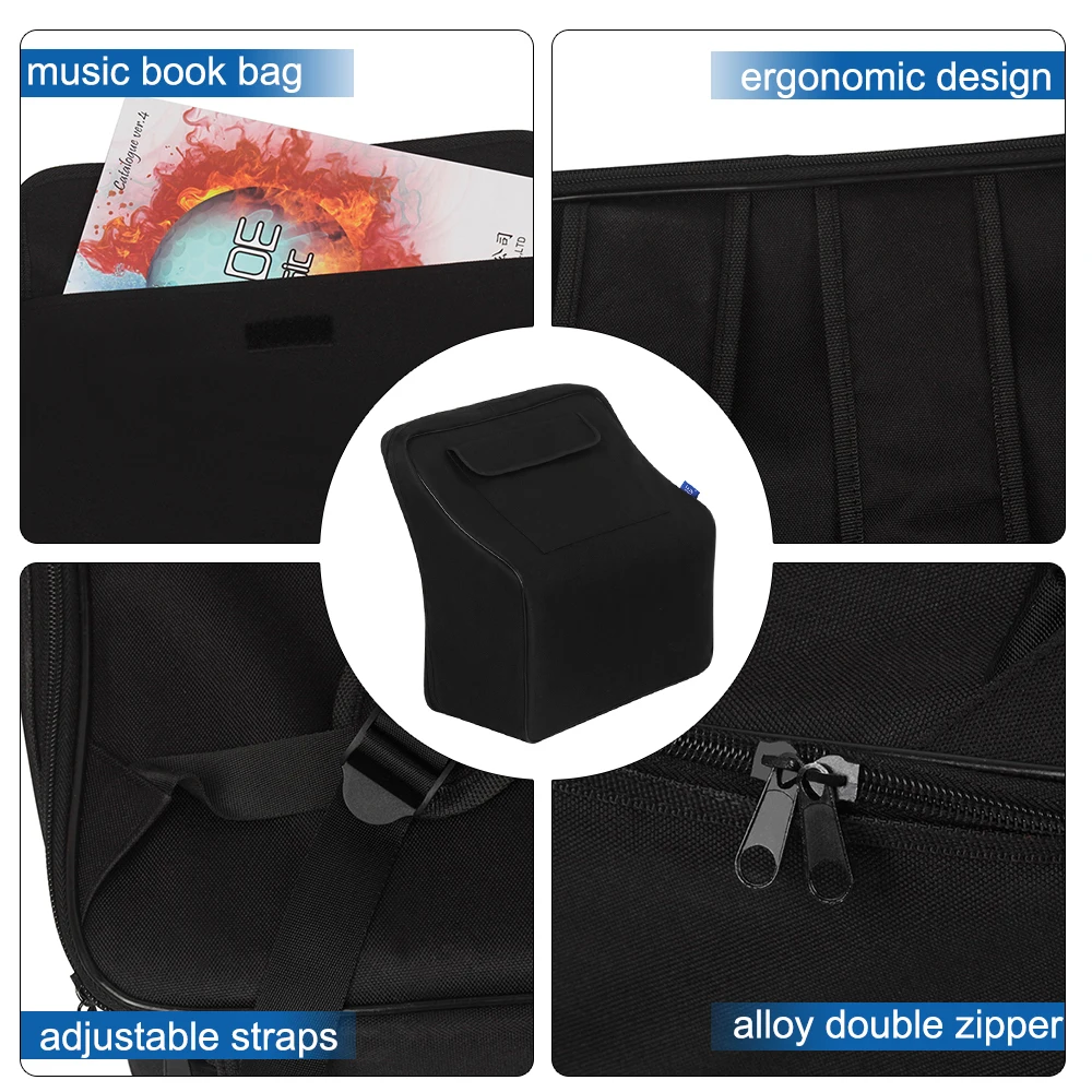 Accordion Gig Bag Piano Accordion Case Keyboard Instrument Accessories Gig Bags for 48/80/96/120 Bass Piano Accordions