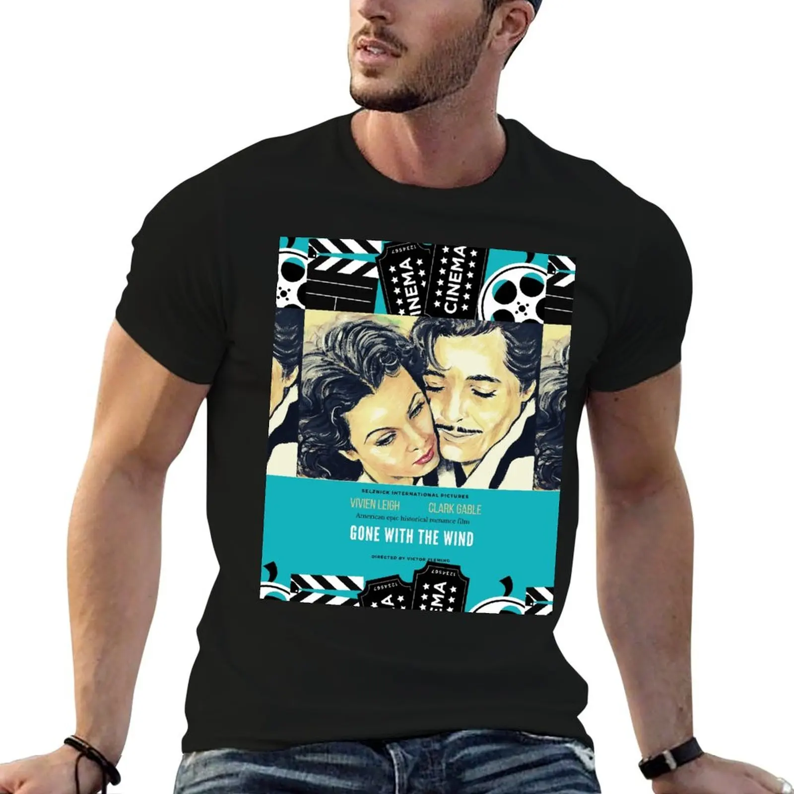 

Gone with the Wind T-Shirt Clothing blue lock funny gifts for a boy tee shirts for men