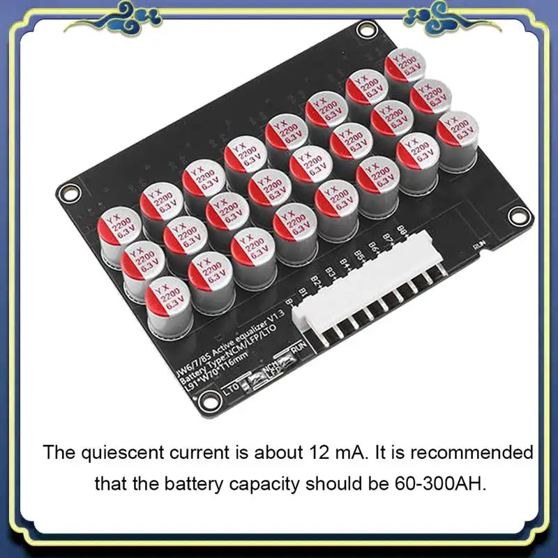 

Портативный 2X балансир всей группы 8S 5A активный литиевый аккумулятор Lifepo4 эквалайзер конденсатор передачи энергии плата BMS с корпусом