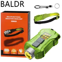 BALDR XW005 Keychain Light LED Flashlight Assemblable Headlamp Type-C Rechargeable Magnet Torch Work Light Camping Head Lantern