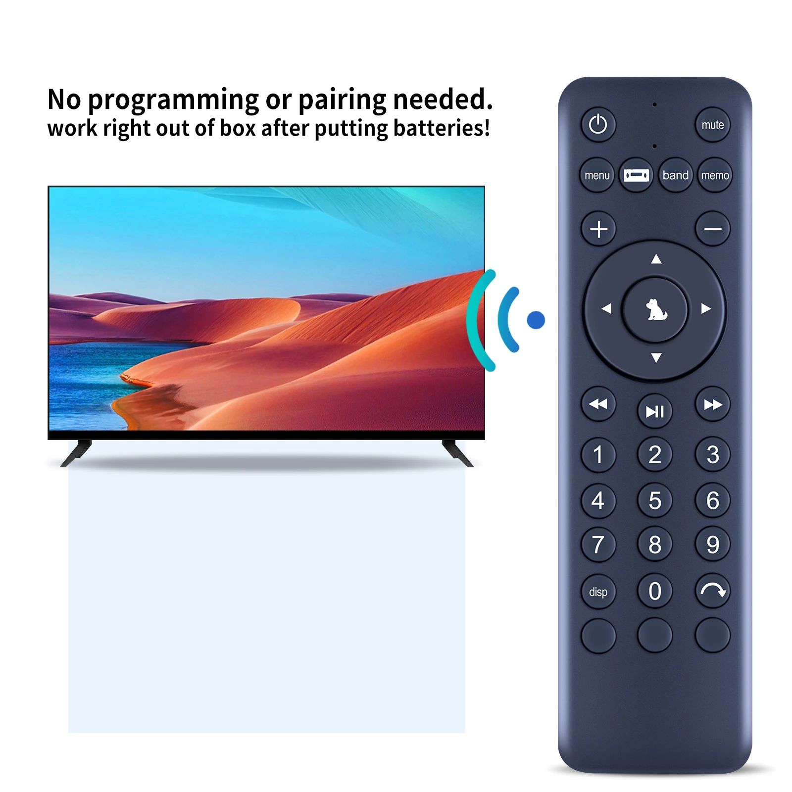 Controle remoto de substituição para Polk Audio RE9641-1 RE9114-1